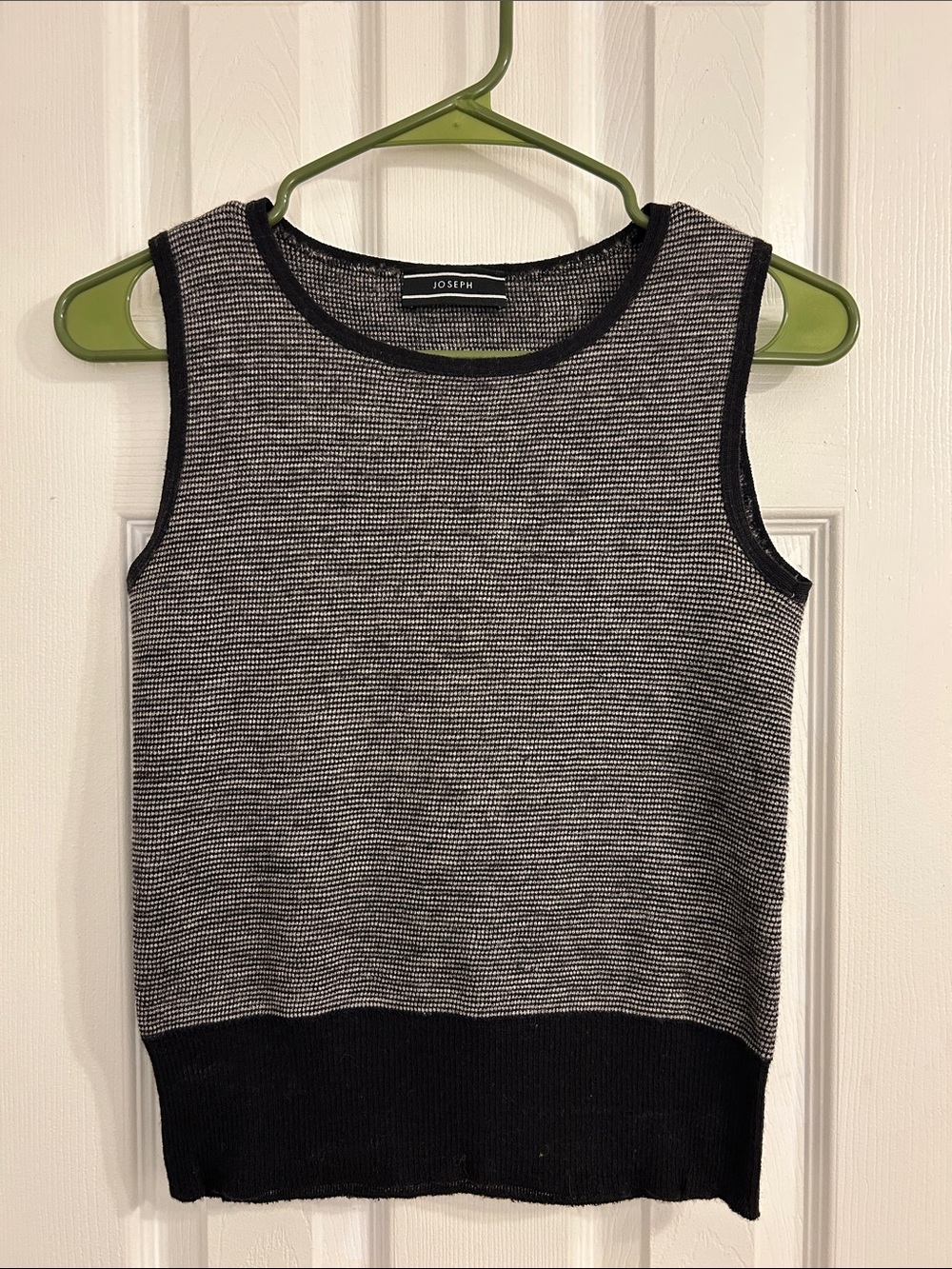 Joseph Black & White Knit Top